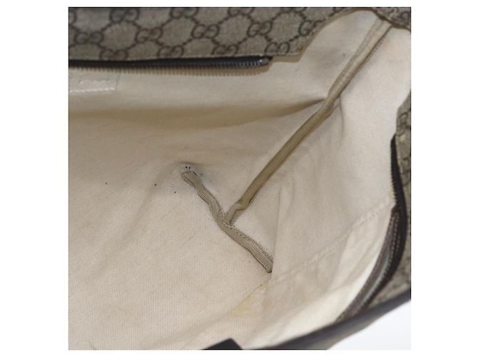 Gucci Borsa Tote GG Supreme in PVC beige 211137 Auth BA9292 - Ansicht 19