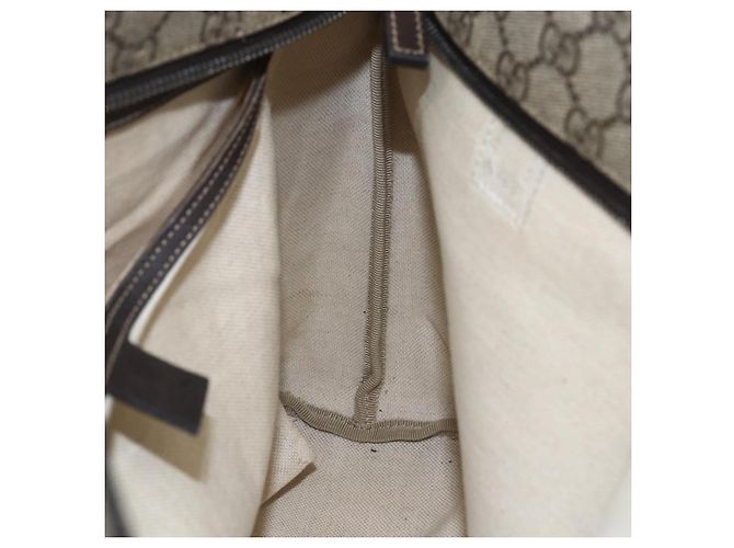 Gucci Borsa Tote GG Supreme in PVC beige 211137 Auth BA9292 - Ansicht 20