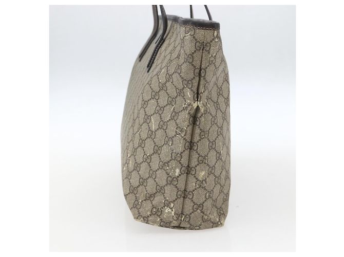 Gucci Borsa Tote GG Supreme in PVC beige 211137 Auth BA9292 - Ansicht 4