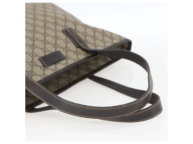 Gucci Borsa Tote GG Supreme in PVC beige 211137 Auth BA9292 - Ansicht 7