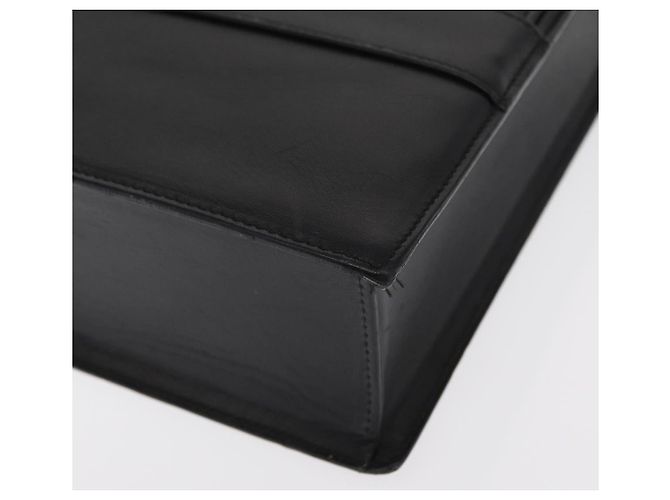 Borsa a Spalla in Pelle Nera e Oro GUCCI 001 1274 1912 Auth ti3593 Nero D'oro - vista 14