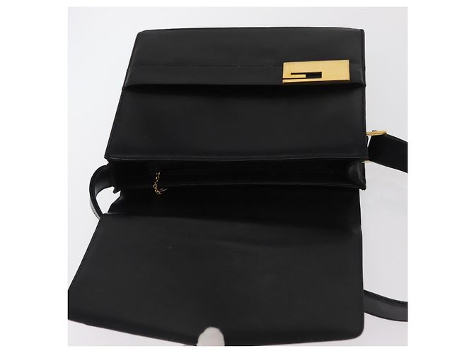 Borsa a Spalla in Pelle Nera e Oro GUCCI 001 1274 1912 Auth ti3593 Nero D'oro - vista 18