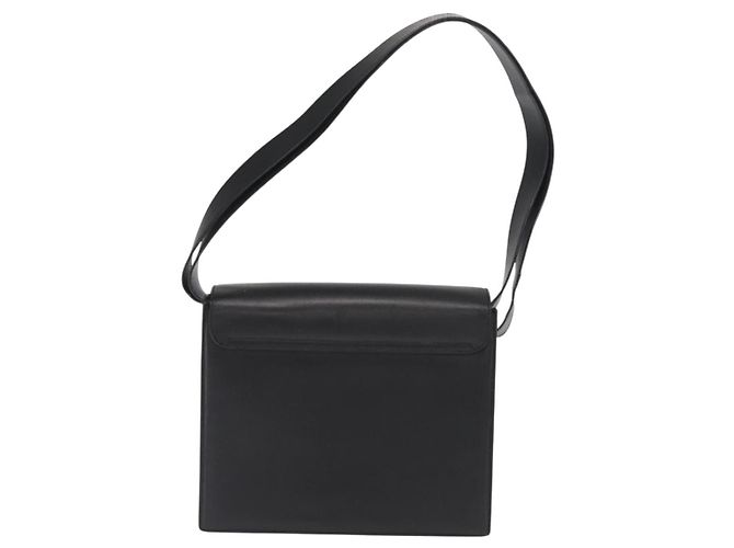 Borsa a Spalla in Pelle Nera e Oro GUCCI 001 1274 1912 Auth ti3593 Nero D'oro - vista 2