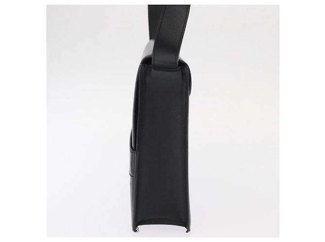 Borsa a Spalla in Pelle Nera e Oro GUCCI 001 1274 1912 Auth ti3593 Nero D'oro - vista 3