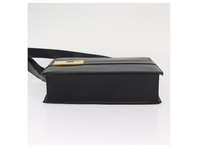 Borsa a Spalla in Pelle Nera e Oro GUCCI 001 1274 1912 Auth ti3593 Nero D'oro - vista 5