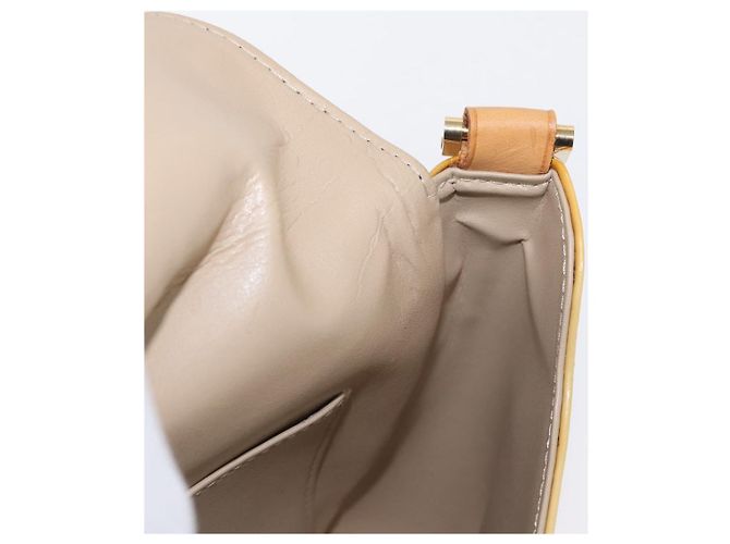 LOUIS VUITTON Borsa Thompson Street Monogram Vernis Beige M91301 LV Auth gh1567 - vista 18