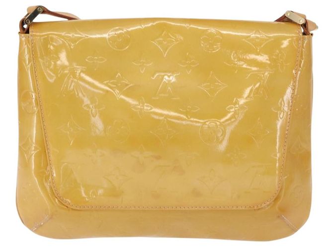 LOUIS VUITTON Borsa Thompson Street Monogram Vernis Beige M91301 LV Auth gh1567 - vista 2