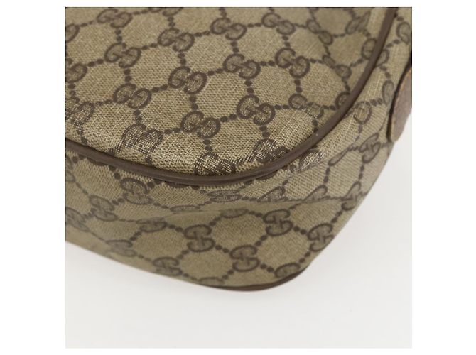 Gucci Borsa GG Supreme Web Sherry Line PVC Beige Oro 89 02 032 Auth 160476 D'oro - vista 16