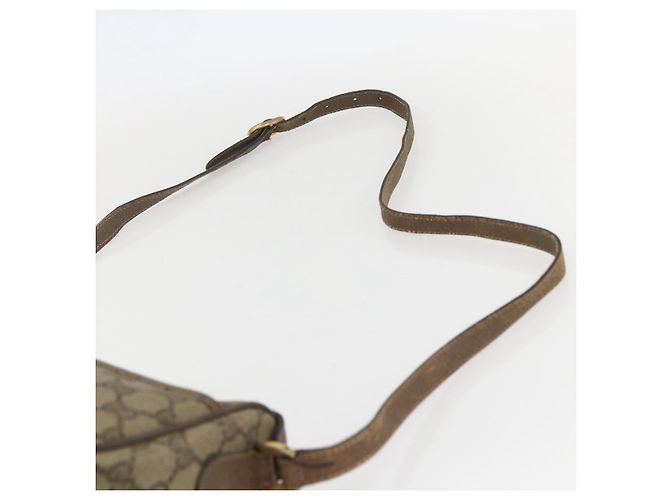 Gucci Borsa GG Supreme Web Sherry Line PVC Beige Oro 89 02 032 Auth 160476 D'oro - vista 8