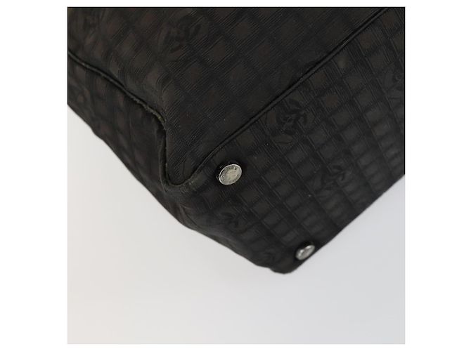 CHANEL Nuova Borsa Tote da Viaggio Nylon 2in1 Marrone Argento CC Auth bs31911 - vista 16