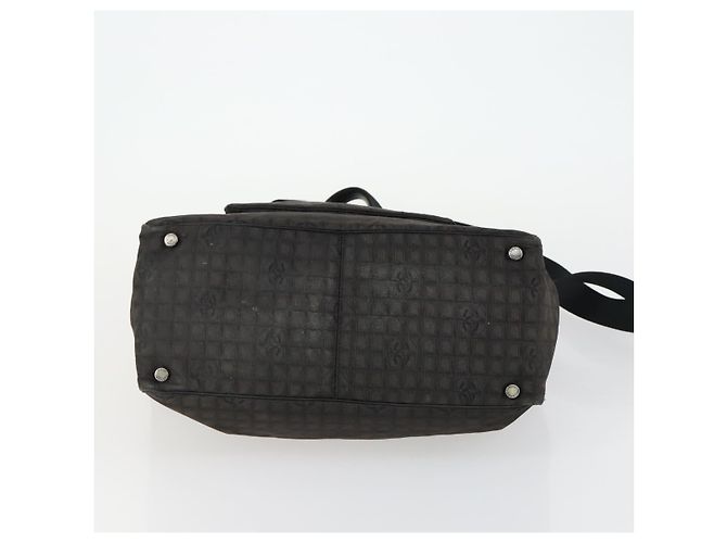 CHANEL Nuova Borsa Tote da Viaggio Nylon 2in1 Marrone Argento CC Auth bs31911 - vista 5