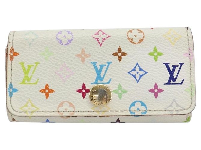 LOUIS VUITTON Monogram Multicolor Multicles 4 Key Case White M93731 Auth BA9258 - view 13