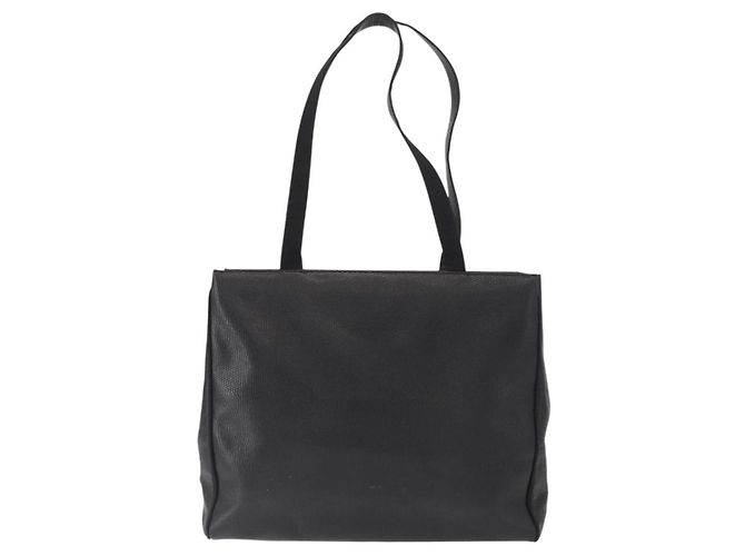 Borsa Tote Vala in pelle nera e oro Salvatore Ferragamo Auth gh1481 Nero D'oro - vista 2