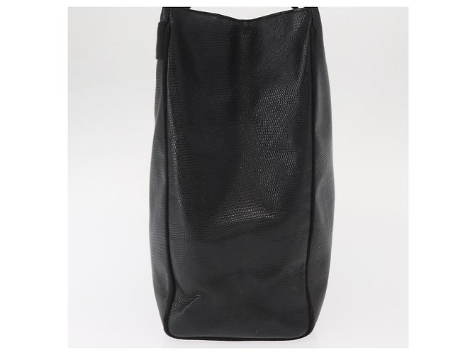 Borsa Tote Vala in pelle nera e oro Salvatore Ferragamo Auth gh1481 Nero D'oro - vista 3