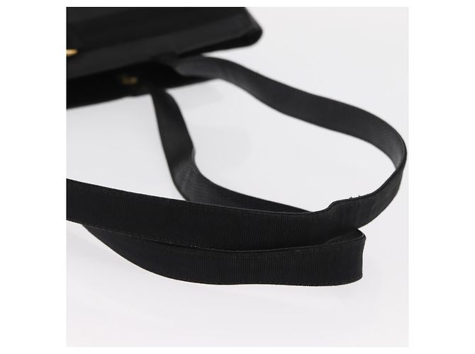 Borsa Tote Vala in pelle nera e oro Salvatore Ferragamo Auth gh1481 Nero D'oro - vista 7