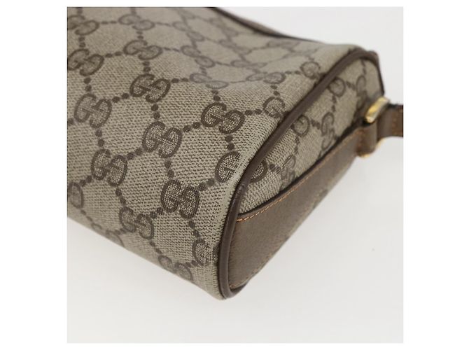 Borsa Sherry Line GG Supreme Web di GUCCI in PVC beige e oro 89 02 018 Auth 159003 D'oro - vista 16