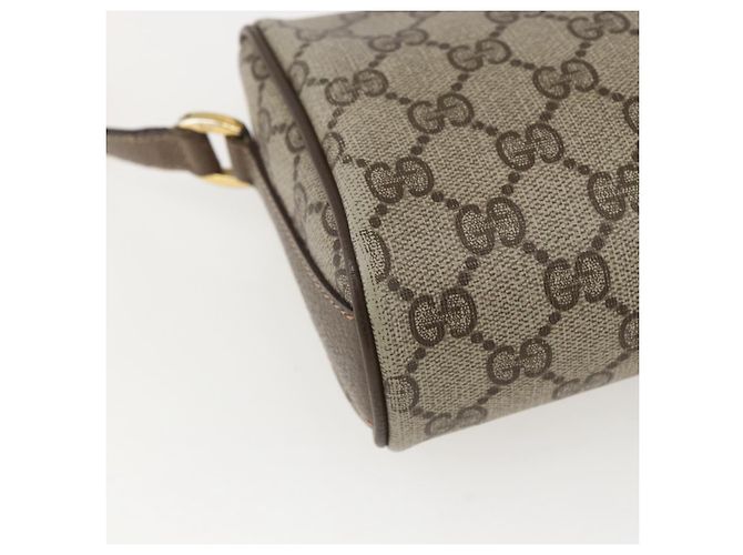 Borsa Sherry Line GG Supreme Web di GUCCI in PVC beige e oro 89 02 018 Auth 159003 D'oro - vista 17