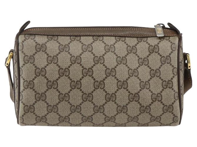 Borsa Sherry Line GG Supreme Web di GUCCI in PVC beige e oro 89 02 018 Auth 159003 D'oro - vista 2