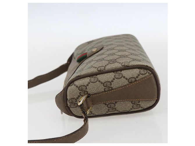 Borsa Sherry Line GG Supreme Web di GUCCI in PVC beige e oro 89 02 018 Auth 159003 D'oro - vista 3
