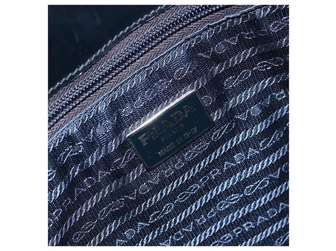 PRADA Handtasche Emaille Schwarz Silber Auth 160525 - Ansicht 10