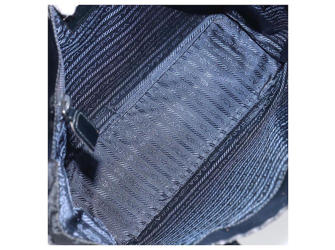 PRADA Handtasche Emaille Schwarz Silber Auth 160525 - Ansicht 11