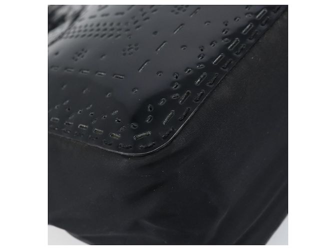 PRADA Handtasche Emaille Schwarz Silber Auth 160525 - Ansicht 14