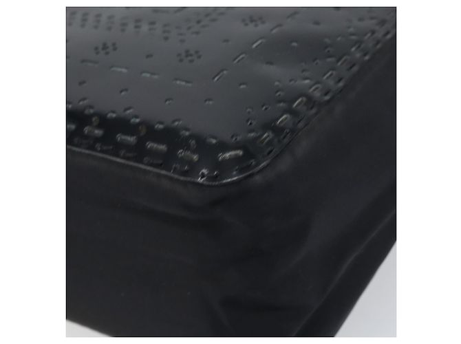 PRADA Handtasche Emaille Schwarz Silber Auth 160525 - Ansicht 15