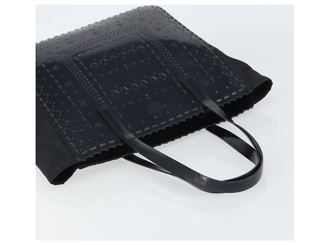 PRADA Handtasche Emaille Schwarz Silber Auth 160525 - Ansicht 6