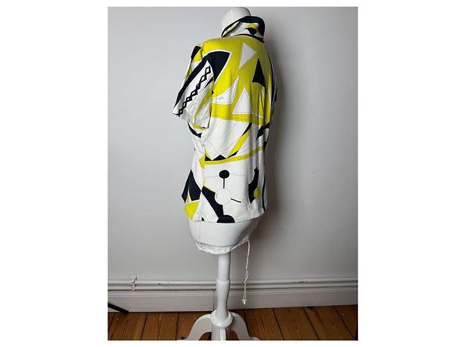 Vintage Emilio Pucci Top Weiß Gelb Schwarz - Ansicht 2
