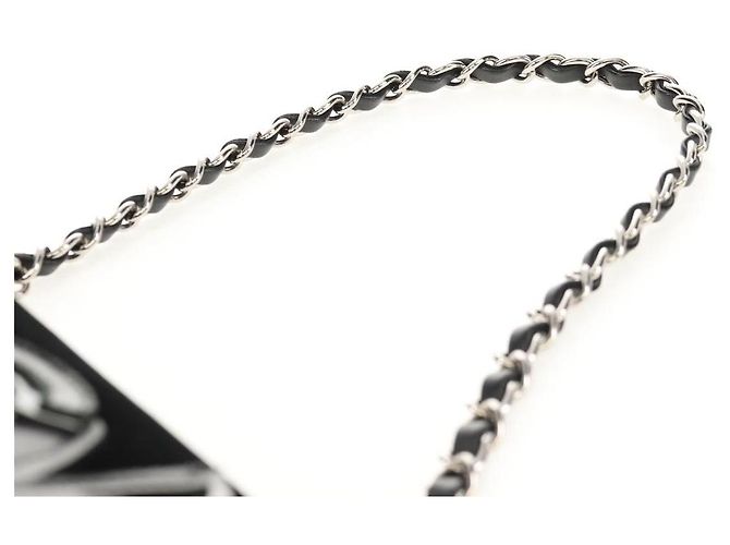 Borsa a Spalla CHANEL Catena COCO Marchio Camelia Velluto Nero Argento CC Auth 149585V - vista 14
