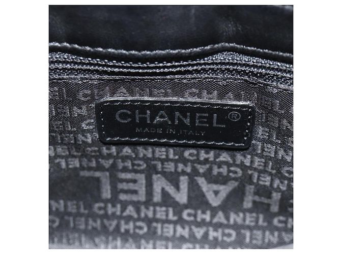Borsa a Spalla CHANEL Catena COCO Marchio Camelia Velluto Nero Argento CC Auth 149585V - vista 21