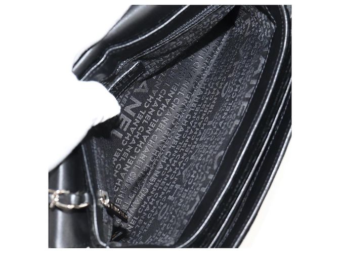Borsa a Spalla CHANEL Catena COCO Marchio Camelia Velluto Nero Argento CC Auth 149585V - vista 9