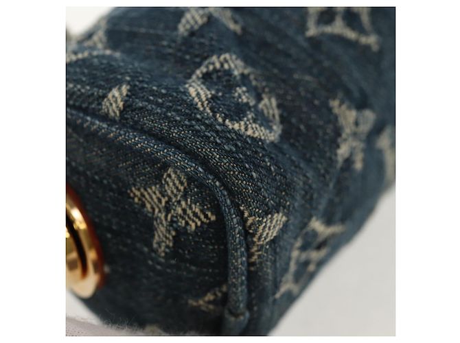 LOUIS VUITTON Pochette Monogram Denim Trousse Speedy GM Blu M95081 LV Auth 153581V - vista 8
