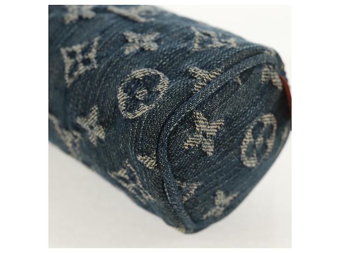 LOUIS VUITTON Pochette Monogram Denim Trousse Speedy GM Blu M95081 LV Auth 153581V - vista 9