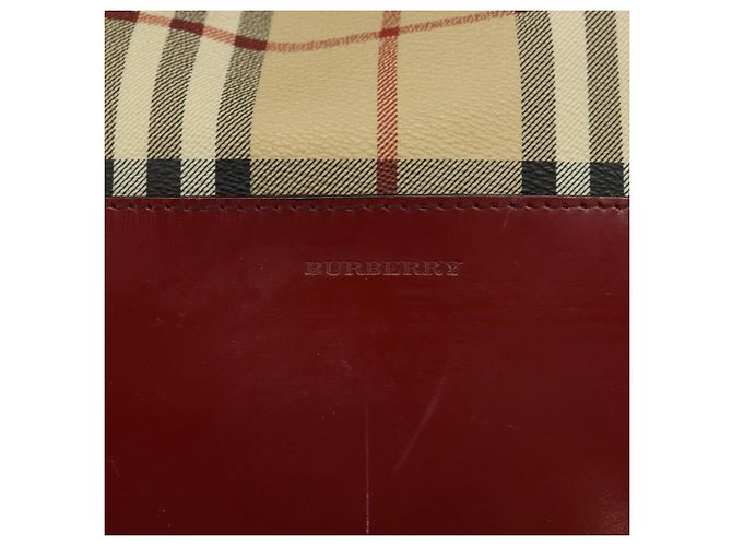 Borsa a spalla Nova Check in PVC beige Auth hk3007 di BURBERRY - vista 17