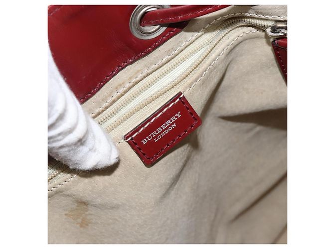 Borsa a spalla Nova Check in PVC beige Auth hk3007 di BURBERRY - vista 18
