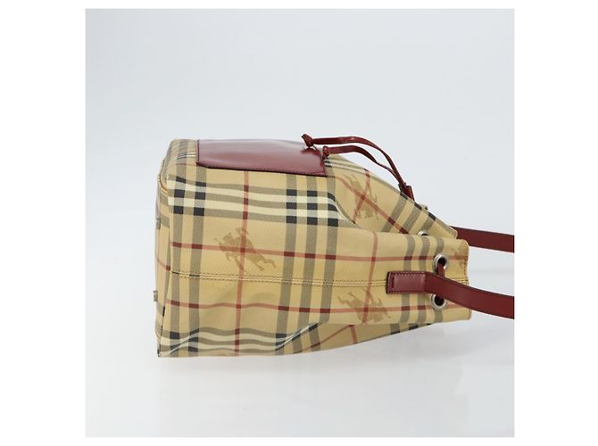 Borsa a spalla Nova Check in PVC beige Auth hk3007 di BURBERRY - vista 3