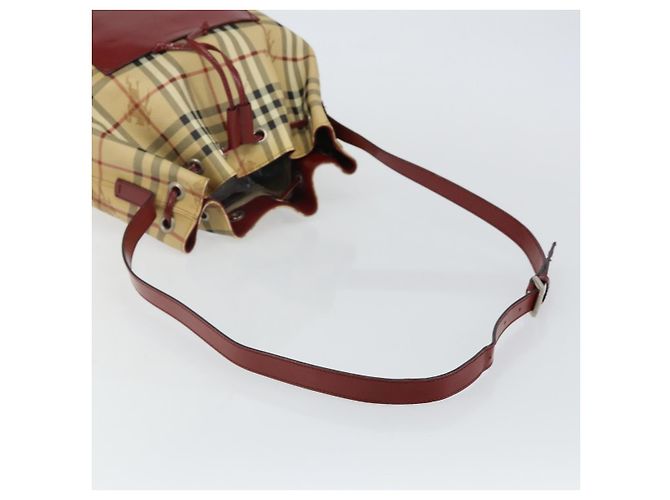 Borsa a spalla Nova Check in PVC beige Auth hk3007 di BURBERRY - vista 7