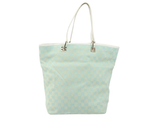 Borsa Tote GG Canvas Gucci Menta Oro 002 1098 3444 Auth gh1620 D'oro Verde - vista 13