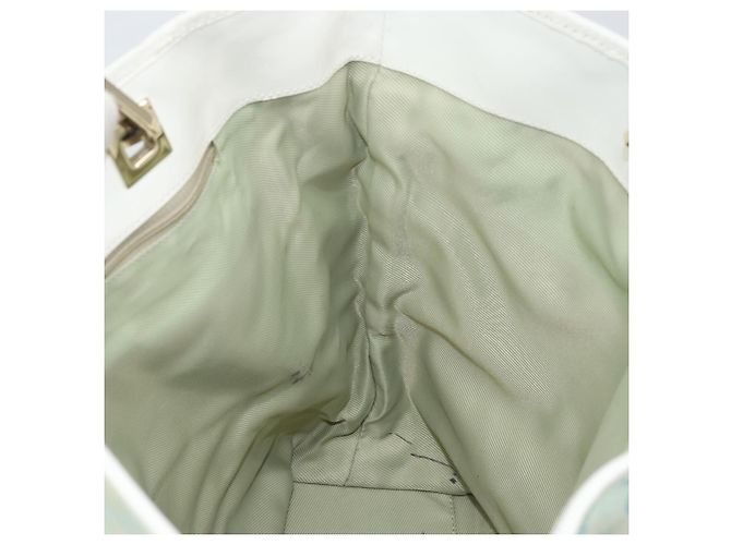 Borsa Tote GG Canvas Gucci Menta Oro 002 1098 3444 Auth gh1620 D'oro Verde - vista 18