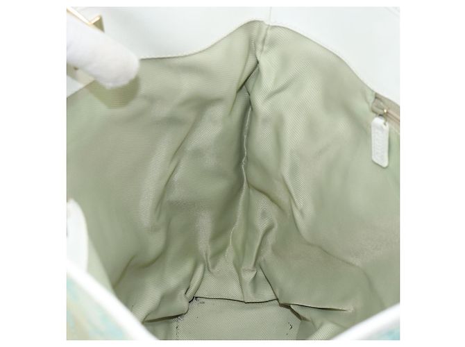 Borsa Tote GG Canvas Gucci Menta Oro 002 1098 3444 Auth gh1620 D'oro Verde - vista 19