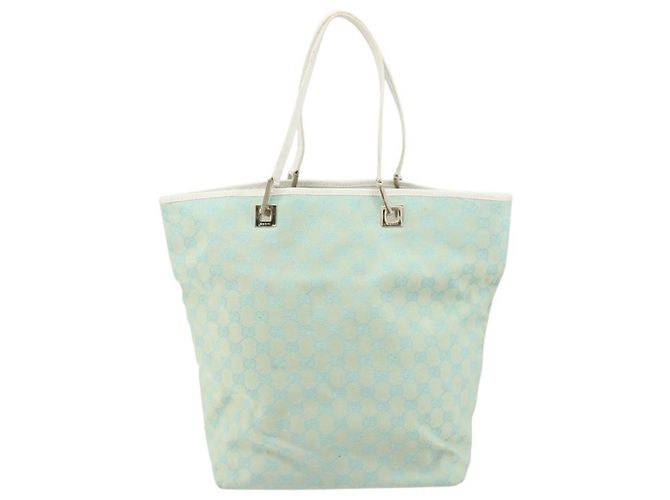 Borsa Tote GG Canvas Gucci Menta Oro 002 1098 3444 Auth gh1620 D'oro Verde - vista 2