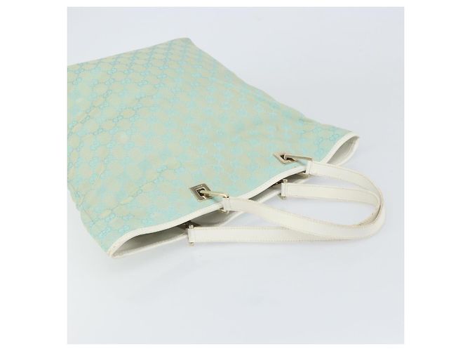 Borsa Tote GG Canvas Gucci Menta Oro 002 1098 3444 Auth gh1620 D'oro Verde - vista 6