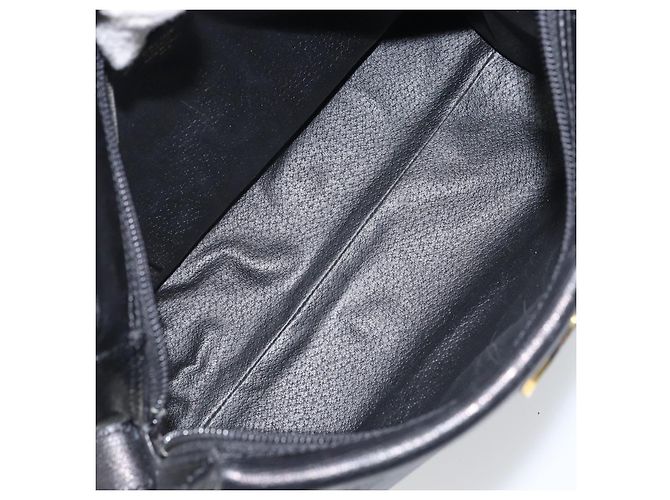 Céline Borsa a Spalla CELINE Circle in Pelle Nera e Oro Auth 159233 Nero D'oro - vista 11