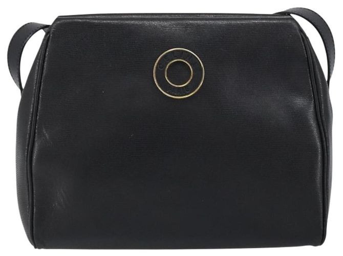 Céline Borsa a Spalla CELINE Circle in Pelle Nera e Oro Auth 159233 Nero D'oro - vista 13