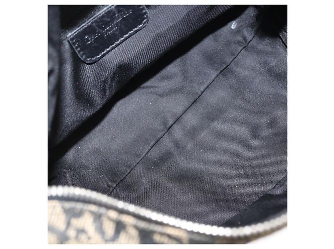 Borsa a mano in tela Trotter Christian Dior blu Auth ar13752 Blu navy - vista 11