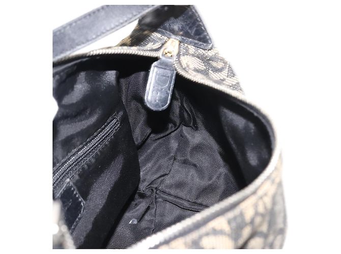 Borsa a mano in tela Trotter Christian Dior blu Auth ar13752 Blu navy - vista 18
