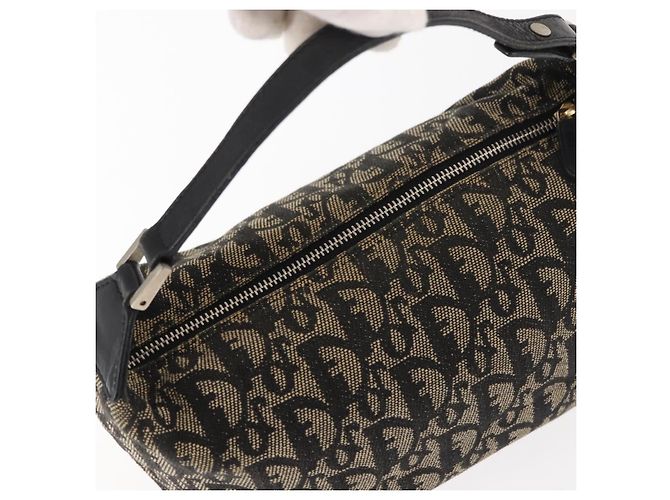 Borsa a mano in tela Trotter Christian Dior blu Auth ar13752 Blu navy - vista 6