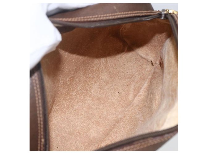 Borsa a Spalla Gucci GG Supreme Web Sherry Line PVC Beige 56 02 087 Auth ep12559 - vista 10