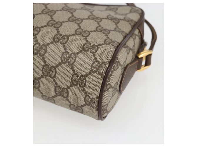 Borsa a Spalla Gucci GG Supreme Web Sherry Line PVC Beige 56 02 087 Auth ep12559 - vista 16
